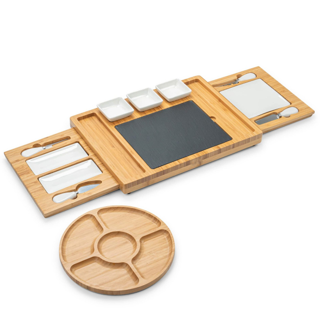 Charcuterie Boards Gift Set Bamboo Cheese Board Set