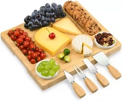 Charcuterie boards Cutting Platter Tray with Knife Set