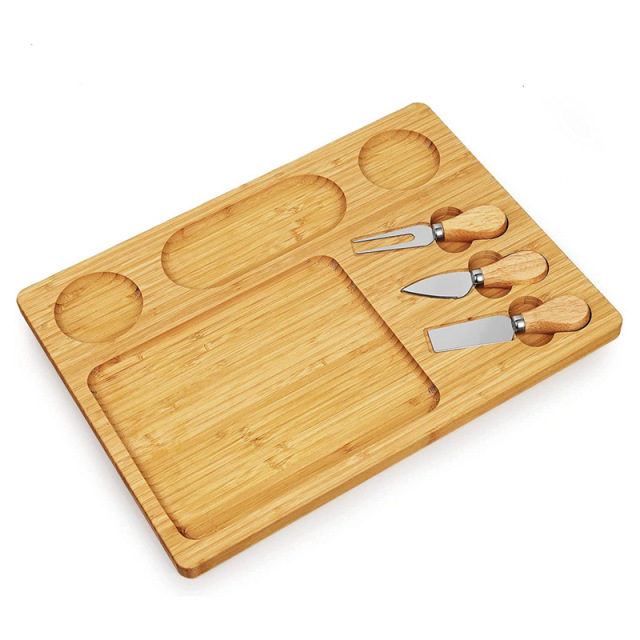 Square Unique Bamboo Charcuterie Board