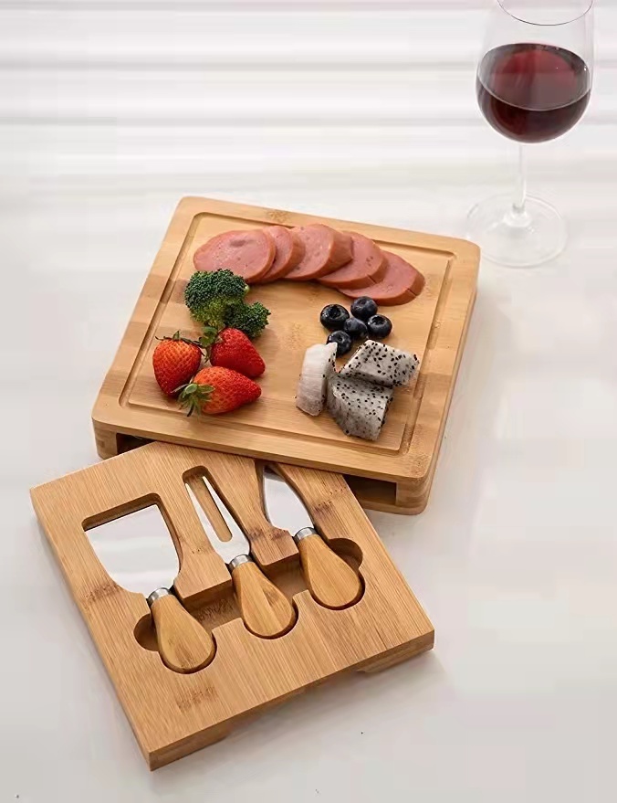Charcuterie Boards Set Cheese Board Tray with Drawer