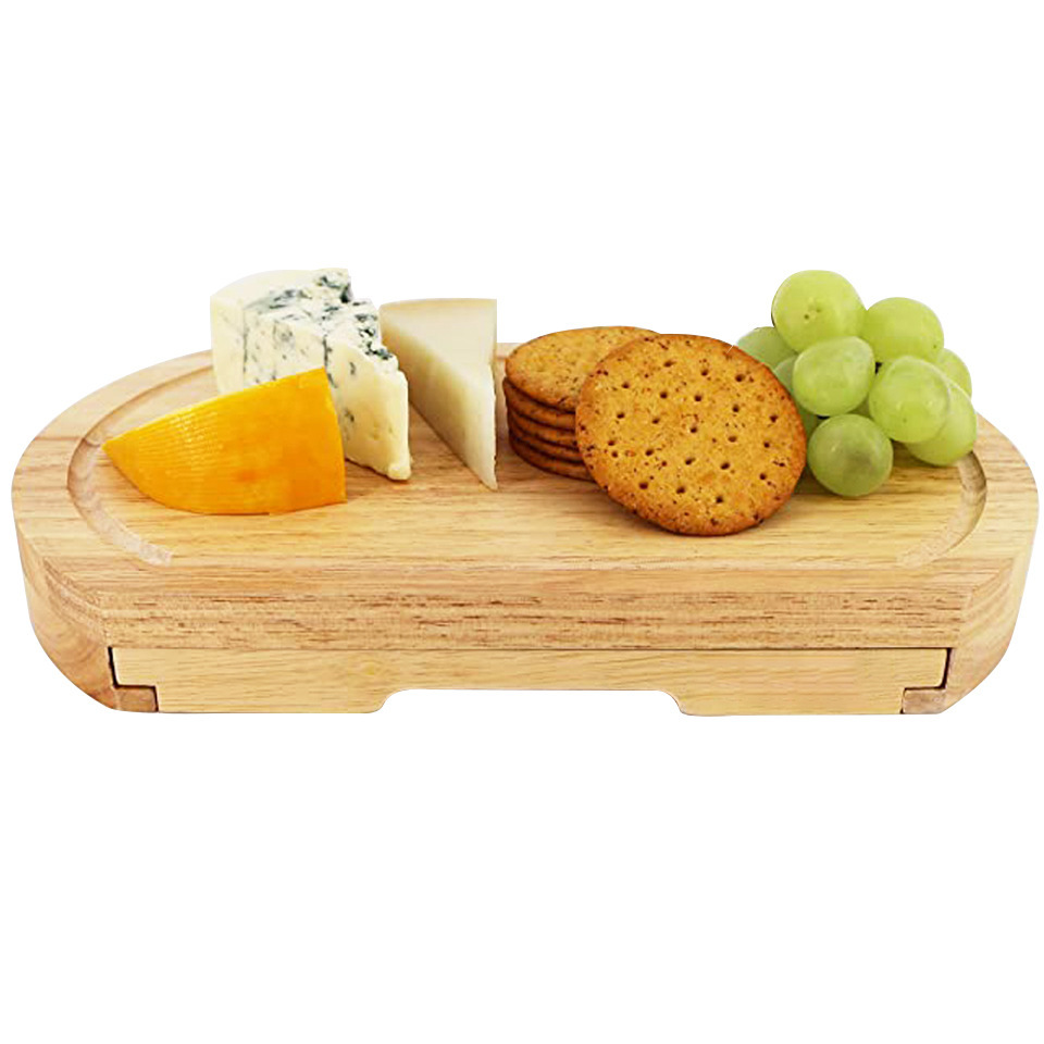 Small Bamboo Cheese Board Set Cheese and Platter Cutting Serving Plate Tray