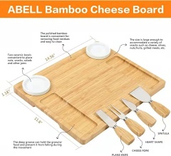 Charcuterie boards Cutting Platter Tray with Knife Set