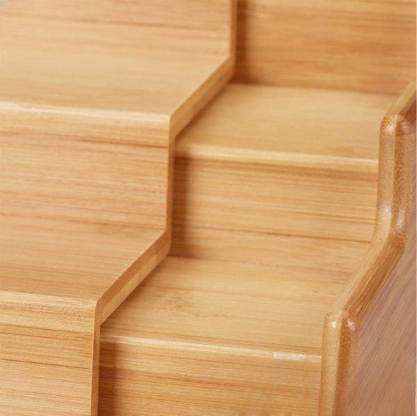 3 Tier Expandable Bamboo Spice Storage