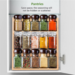 Bamboo Spice Rack Organizer for Kitchen