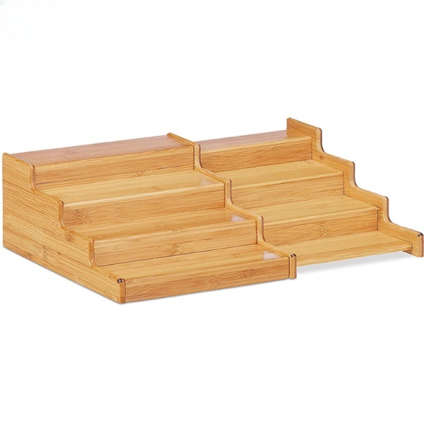 3 Tier Expandable Bamboo Spice Storage
