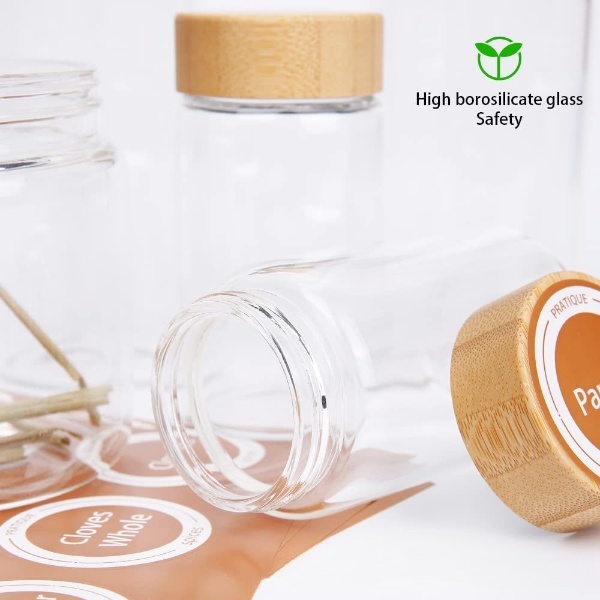Large Bamboo Spice Rack Organizer