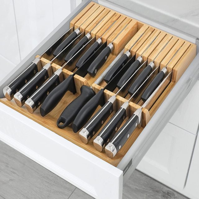 Bamboo Knife Block Insert