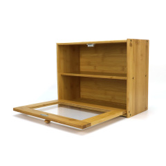 Bamboo Bread Container with Double Layer