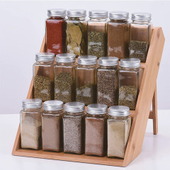 Bamboo Spice Rack Organizer for Kitchen