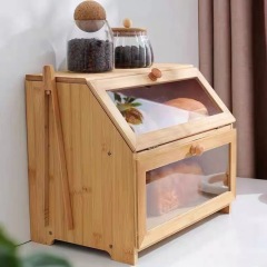 Bamboo Bread Box for Kitchen Countertop