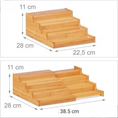3 Tier Expandable Bamboo Spice Storage