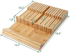 Bamboo Knife Block Insert