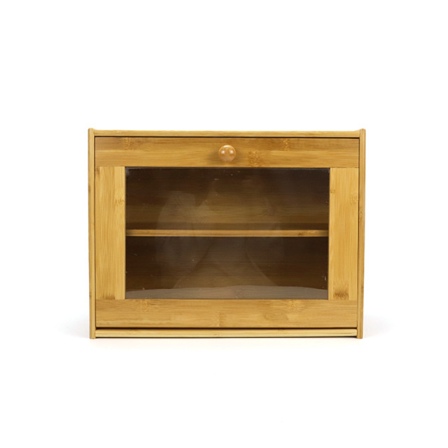 Bamboo Bread Container with Double Layer