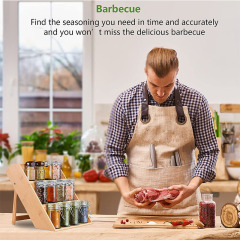Bamboo Spice Rack Organizer for Kitchen