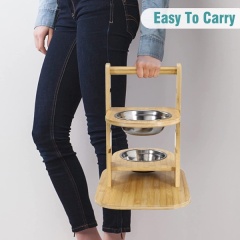Adjustable Raised Dog Bowls with Non-Skid Feet