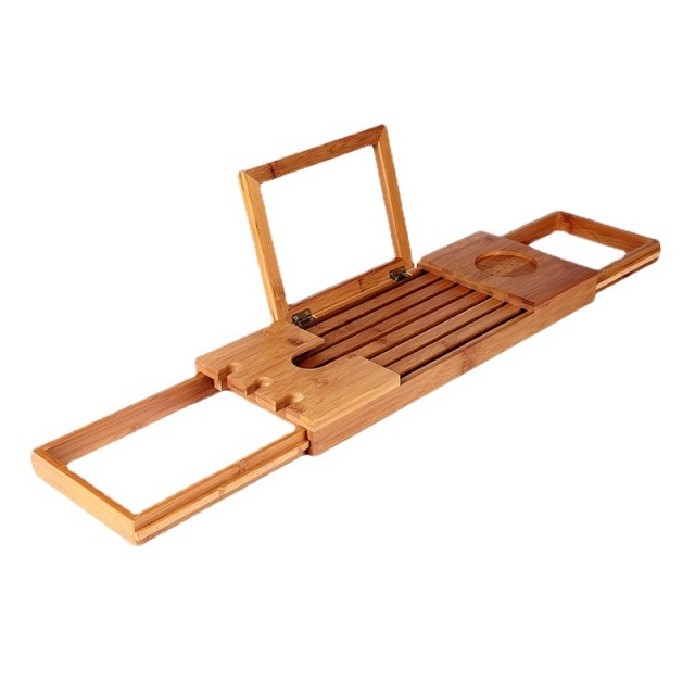Small Size Premium Bamboo Bath Tray Table