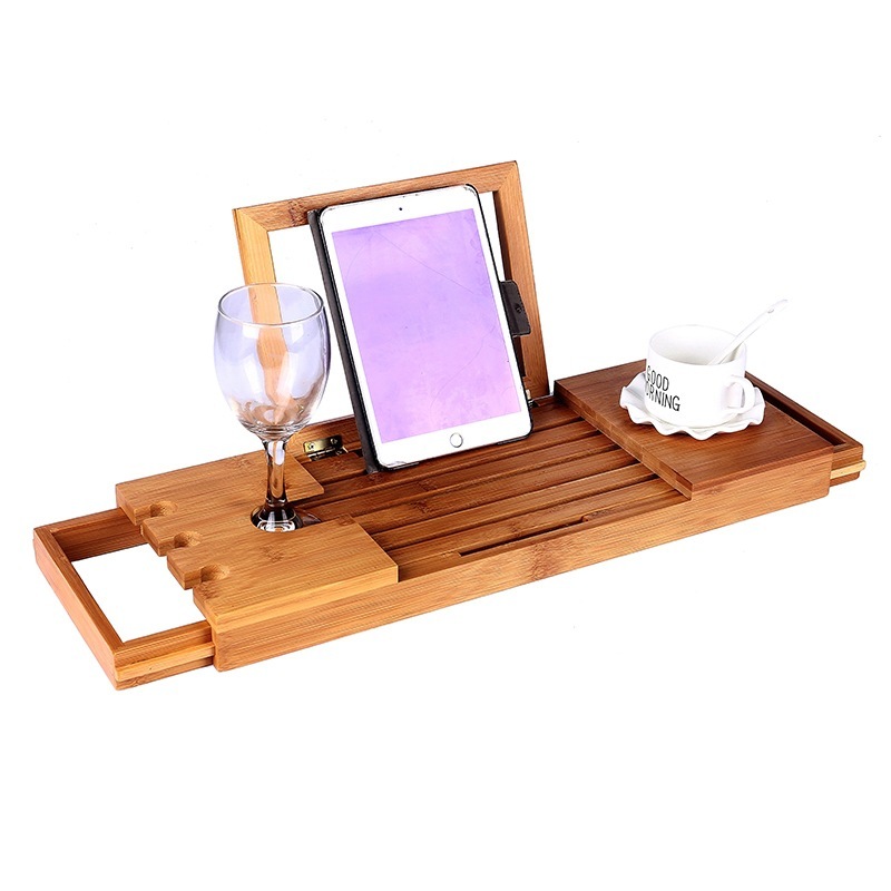Small Size Premium Bamboo Bath Tray Table