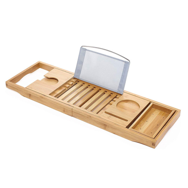 Expandable Bamboo Bathroom Tub Tray