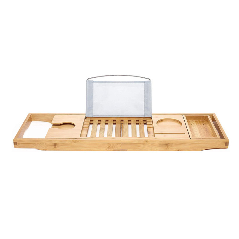 Expandable Bamboo Bathroom Tub Tray