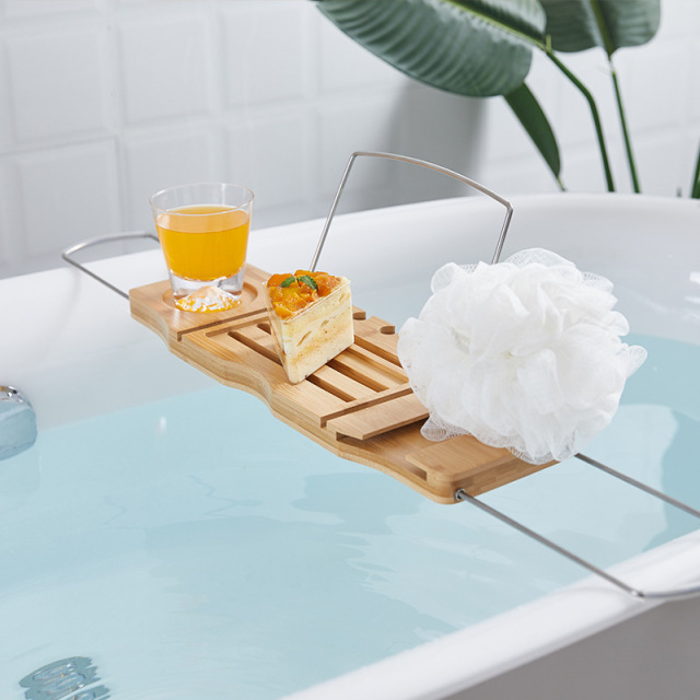 Expandable Tub Organizer Luxury Bathtub Caddy Tray