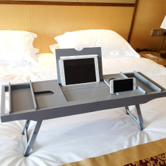 Gray Extendable Bath Tray for Bathtub