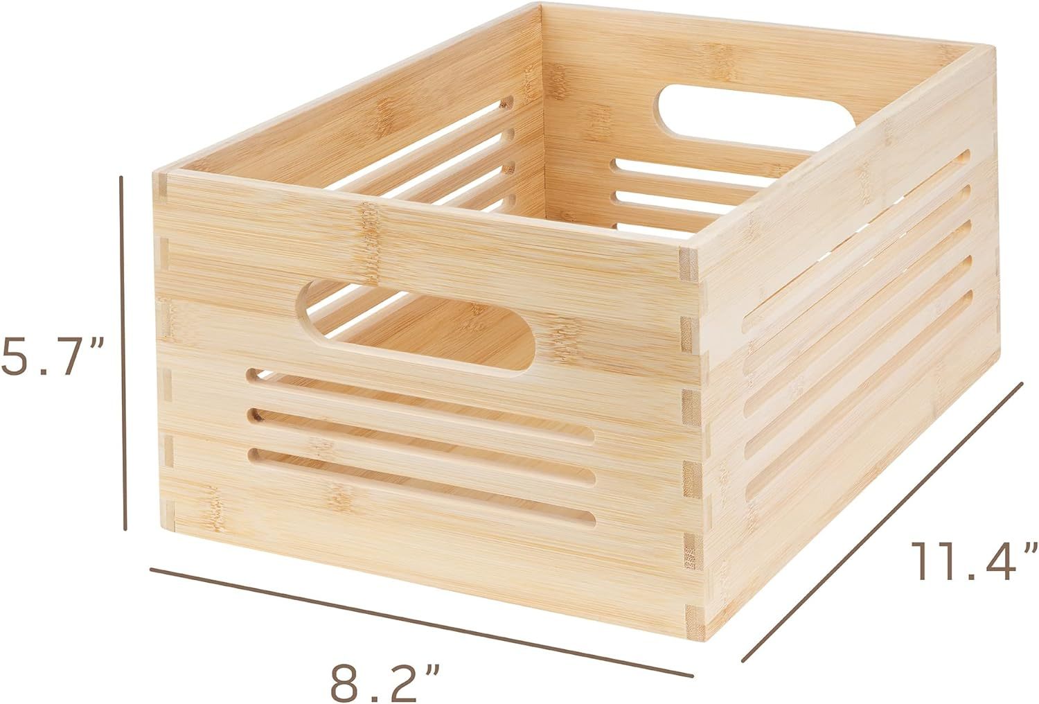 Natural Bamboo Wooden Storage Box