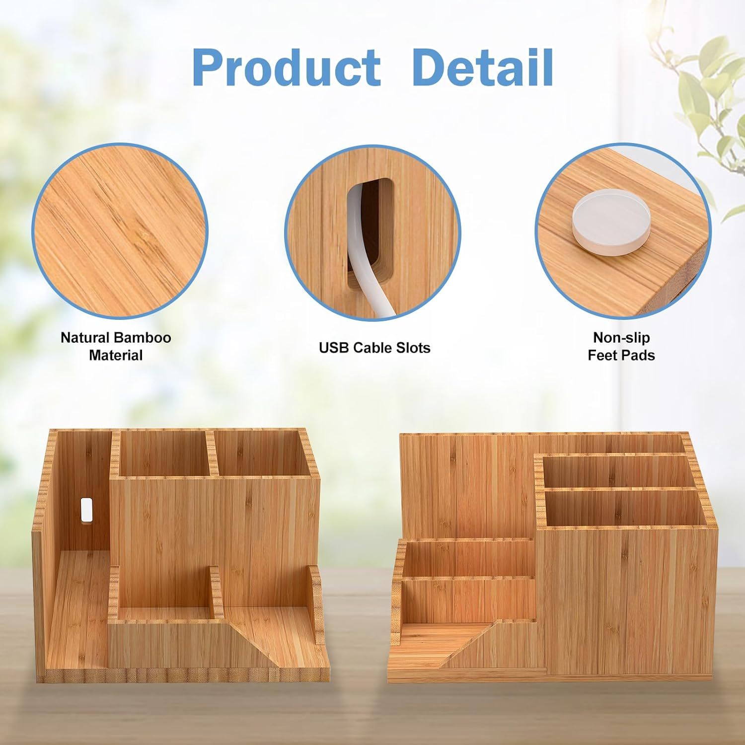 Bamboo Desktop Office Organizer