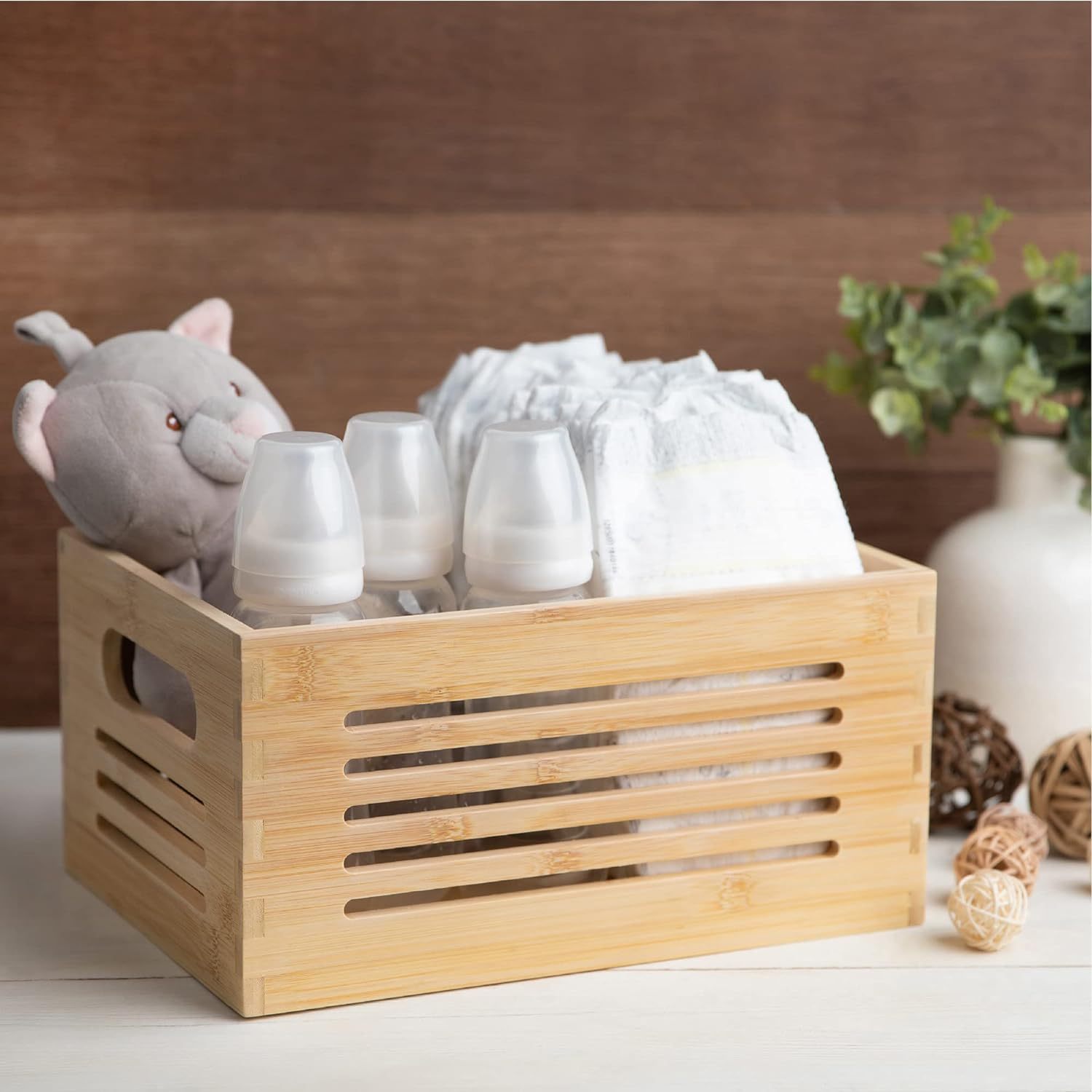 Natural Bamboo Wooden Storage Box