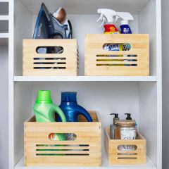 Natural Bamboo Wooden Storage Box