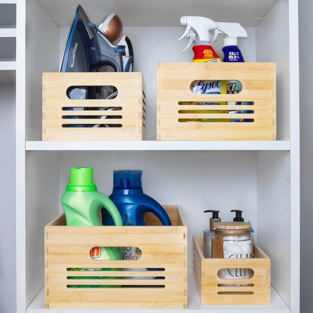 Natural Bamboo Wooden Storage Box