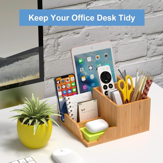 Bamboo Desktop Office Organizer