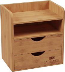 4-Tier Bamboo Desk Organizer
