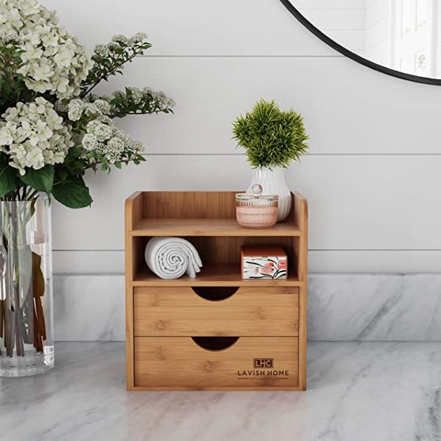 4-Tier Bamboo Desk Organizer