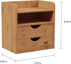 4-Tier Bamboo Desk Organizer