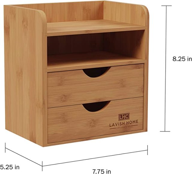 4-Tier Bamboo Desk Organizer