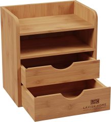 4-Tier Bamboo Desk Organizer
