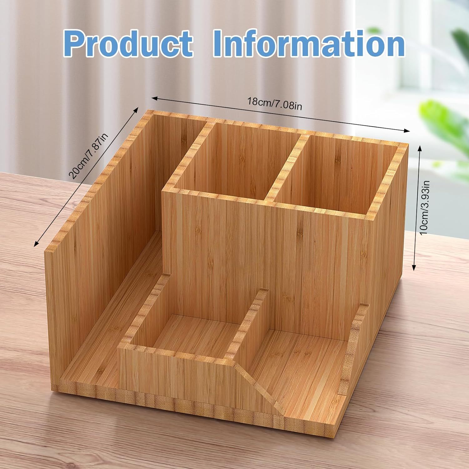 Bamboo Desktop Office Organizer