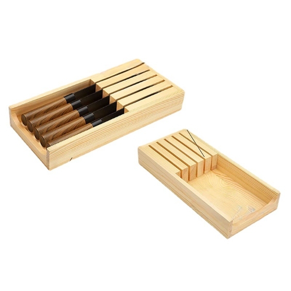 Knife Drawer Organizer Bamboo Insert Dock