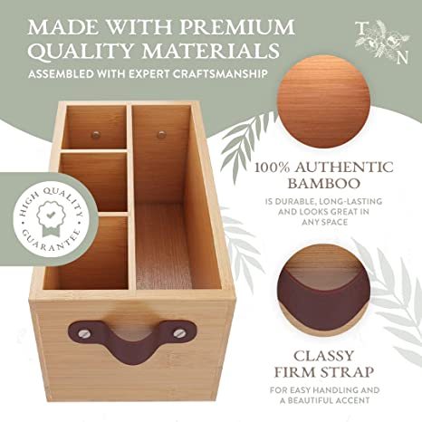 Bamboo desk organizer