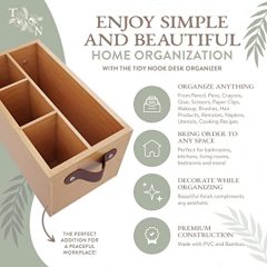 Bamboo desk organizer