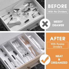 Bamboo Drawer Dividers Organizers