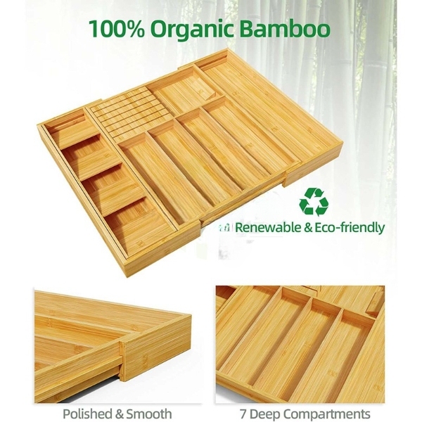 Silverware Drawer Organizer Bamboo Knife Organizer Drawer