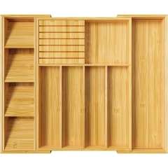SquareBamboo丨Silverware Drawer Organizer | Wholesale Bamboo Knife Organizer Drawer Supplier