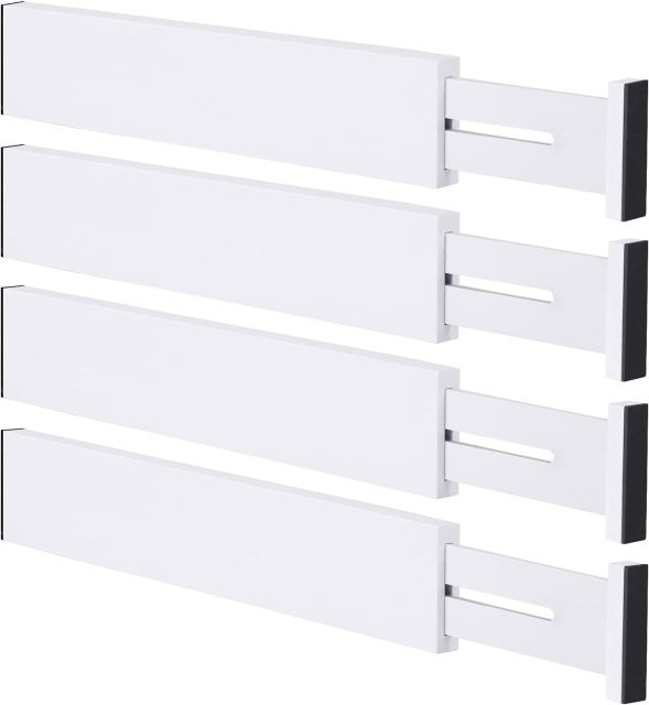 Bamboo Drawer Dividers Organizers