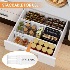 Bamboo Drawer Dividers Organizers