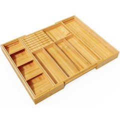 Silverware Drawer Organizer Bamboo Knife Organizer Drawer