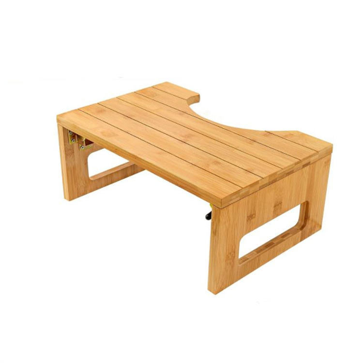 7Inch Foldable Bamboo Toilet Stool