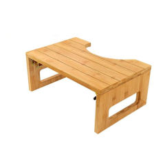 7Inch Foldable Bamboo Toilet Stool