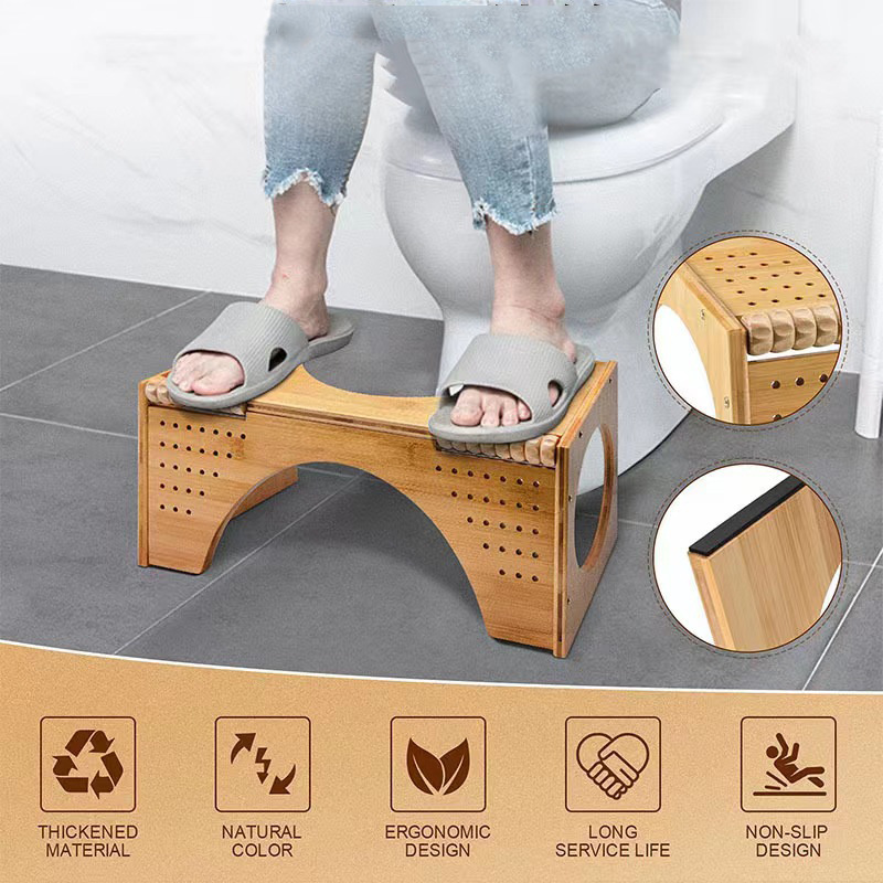 The Original Toilet Stool - Bamboo Flip