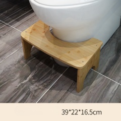 Toilet Stool Squat Adult Bamboo Poop Stool for Bathroom Adults